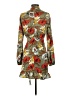 PrettyLittleThing 100% Polyester Print Green Cocktail Dress Size 2 - photo 2