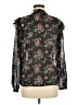 Walter Baker Floral Black Long Sleeve Blouse Size M - photo 2