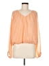Express 100% Polyester Orange 3/4 Sleeve Blouse Size M - photo 1