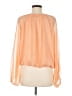 Express 100% Polyester Orange 3/4 Sleeve Blouse Size M - photo 2