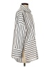 Studio 1886 100% Polyester Stripes Silver Long Sleeve Blouse Size S - photo 4