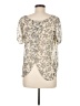 Kirra 100% Polyester Ivory Short Sleeve Blouse Size M - photo 2