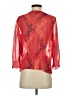 Jones New York 100% Polyester Red 3/4 Sleeve Blouse Size P (petite) - photo 2