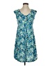 Columbia Print Blue Casual Dress Size S - photo 1