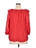 Cato Red 3/4 Sleeve Blouse Size XL - photo 2