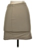 Meshki Solid Tan Casual Skirt Size S - photo 2