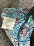Pink Rose Teal Short Sleeve Blouse Size XL - photo 8