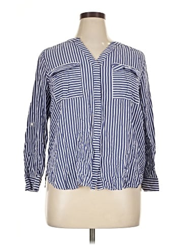 a.n.a. A New Approach Long Sleeve Blouse (view 1)
