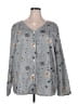 Assorted Brands Gray Long Sleeve Blouse Size 4X - photo 1