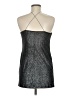 Topshop 100% Polyester Metallic Silver Cocktail Dress Size 6 - photo 2