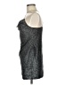 Topshop 100% Polyester Metallic Silver Cocktail Dress Size 6 - photo 5
