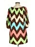 Auditions Chevron-herringbone Brown Casual Dress Size L - photo 2