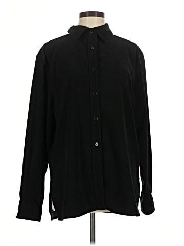 Denim & Co Long Sleeve Button-Down Shirt (view 1)