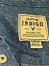 Indigo 100% Cotton Blue Long Sleeve Button-Down Shirt Size S - photo 7