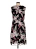 Connected Apparel 100% Polyester Print Black Casual Dress Size 12 - photo 2
