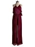 Express Outlet 100% Polyester Paisley Burgundy Jumpsuit Size XS - photo 1