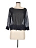 I Love H81 100% Polyester Black 3/4 Sleeve Blouse Size M - photo 1