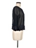 I Love H81 100% Polyester Black 3/4 Sleeve Blouse Size M - photo 4