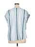 Cure Stripes Blue Short Sleeve Blouse Size 2X - photo 2