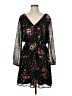 Collective Concepts 100% Polyester Floral Black Cocktail Dress Size M (estimated) - photo 1