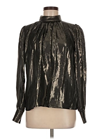 A.L.C. Long Sleeve Silk Top (view 1)
