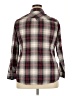 Cato 100% Cotton Plaid Gray Long Sleeve Button-Down Shirt Size 18-20w - photo 2