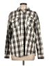 Japna Plaid Gray Long Sleeve Button-Down Shirt Size L - photo 1