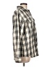 Japna Plaid Gray Long Sleeve Button-Down Shirt Size L - photo 4