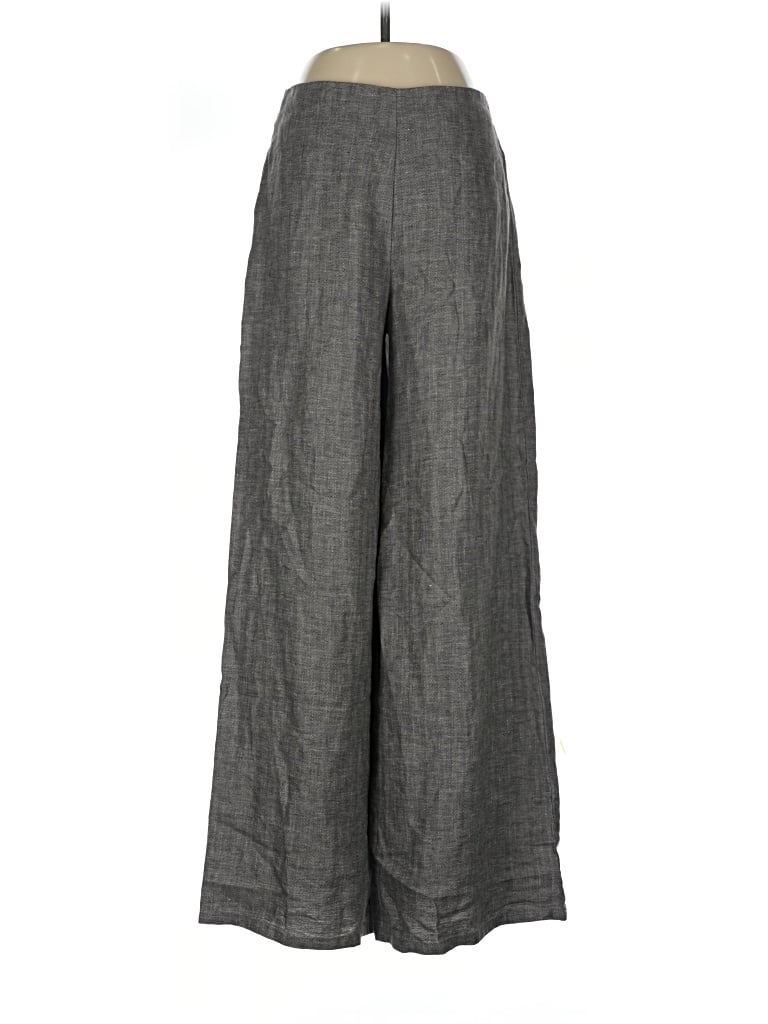 Pre-owned Matthildur Linen Pants In Gray