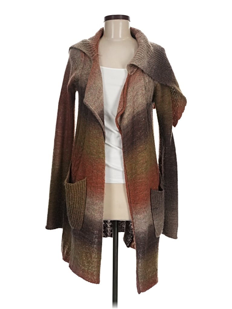 Pre-owned Democracy Cardigan Sweater In Brown