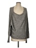 Free People Metallic Gray Tan Pullover Sweater Size S - photo 1