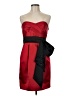 Phoebe Couture 100% Polyester Red Cocktail Dress Size 8 - photo 1