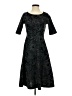 Lands' End Paisley Black Cocktail Dress Size XS - photo 1