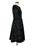 Lands' End Paisley Black Cocktail Dress Size XS - photo 4
