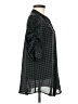 Laundry by Shelli Segal 100% Polyester Houndstooth Black 3/4 Sleeve Blouse Size S - photo 4