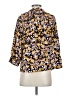 Adrienne Vittadini 100% Polyester Floral Yellow 3/4 Sleeve Blouse Size S - photo 2