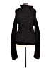 Unbranded Tweed Black Turtleneck Sweater Size L (estimated) - photo 1