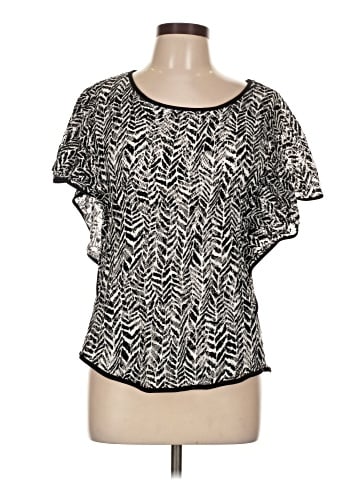 Beige by ECI Short Sleeve Blouse (view 1)