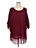 Collection Burgundy Poncho Size 1X - photo 1