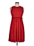 Shein 100% Polyester Solid Red Casual Dress Size L - photo 1