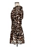 Venus 100% Polyester Animal Print Brown Casual Dress Size M - photo 5