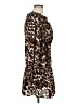 Venus 100% Polyester Animal Print Brown Casual Dress Size M - photo 4
