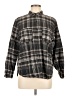 Universal Thread Plaid Black Long Sleeve Button-Down Shirt Size M - photo 1
