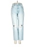 Zara Hearts Blue Jeans Size 4 - photo 1