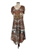 Unbranded Paisley Brown Casual Dress Size M (estimated) - photo 2