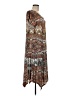 Unbranded Paisley Brown Casual Dress Size M (estimated) - photo 4