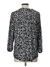 TWO by Vince Camuto Floral Black 3/4 Sleeve Blouse Size L - photo 2
