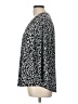 TWO by Vince Camuto Floral Black 3/4 Sleeve Blouse Size L - photo 5