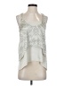 LC Lauren Conrad 100% Polyester Silver Sleeveless Blouse Size S - photo 1