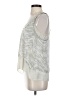 LC Lauren Conrad 100% Polyester Silver Sleeveless Blouse Size S - photo 5